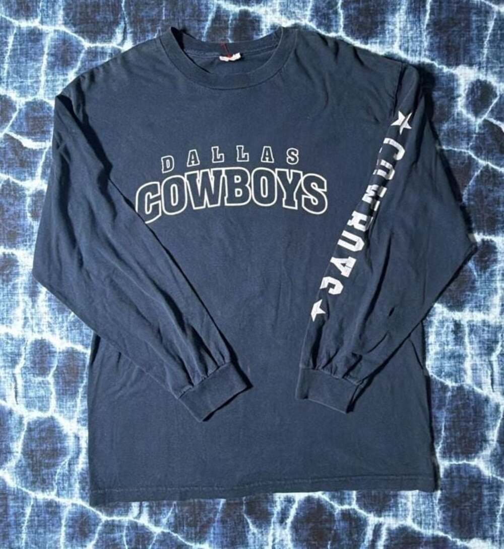 Vintage 90s True Fan Dallas Cowboys 5X Super Bowl Champions Long Sleeve Shirt